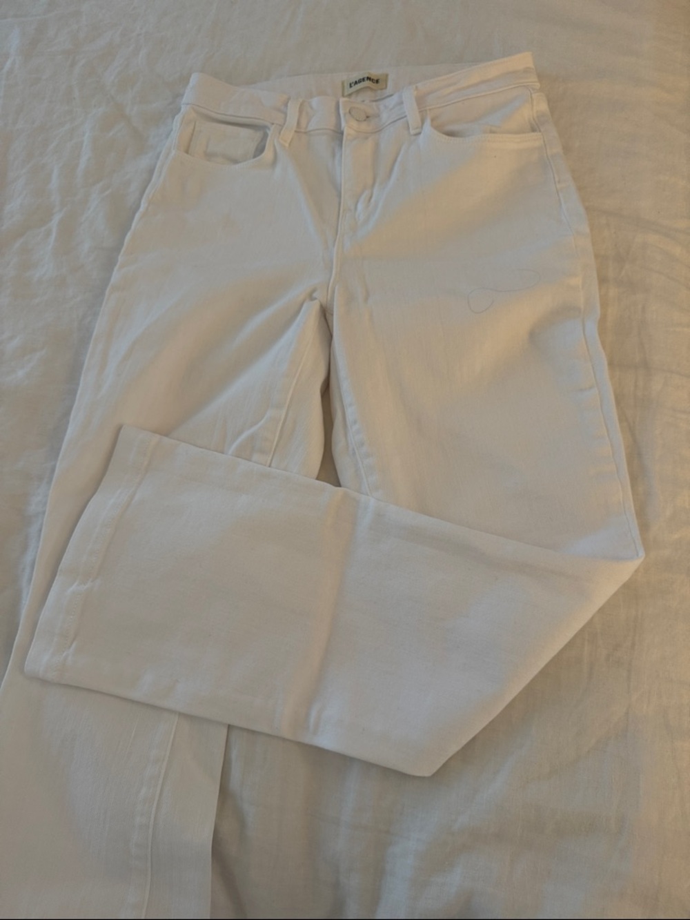 L'AGENCE White Straight-Leg Women's Jeans